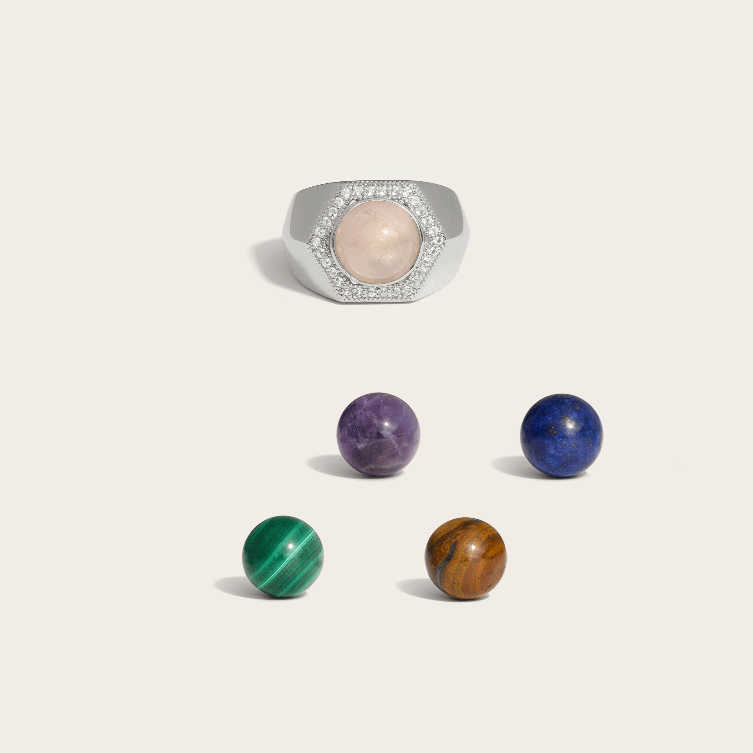 Awe Inspired Rings Sterling Silver / 6 Orbis Ring