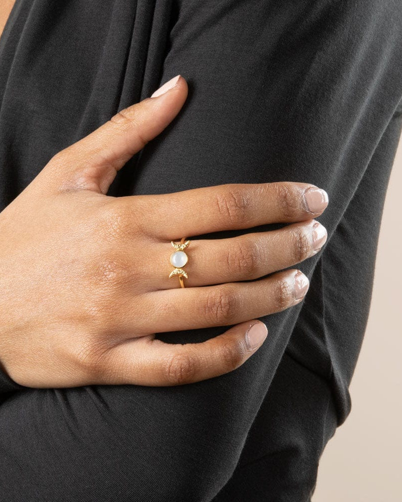 Awe Inspired Rings Triple Moon Ring