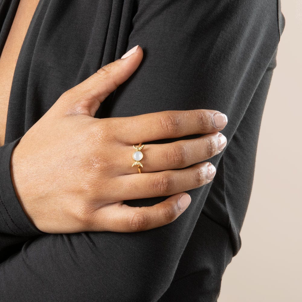 Awe Inspired Rings Triple Moon Ring