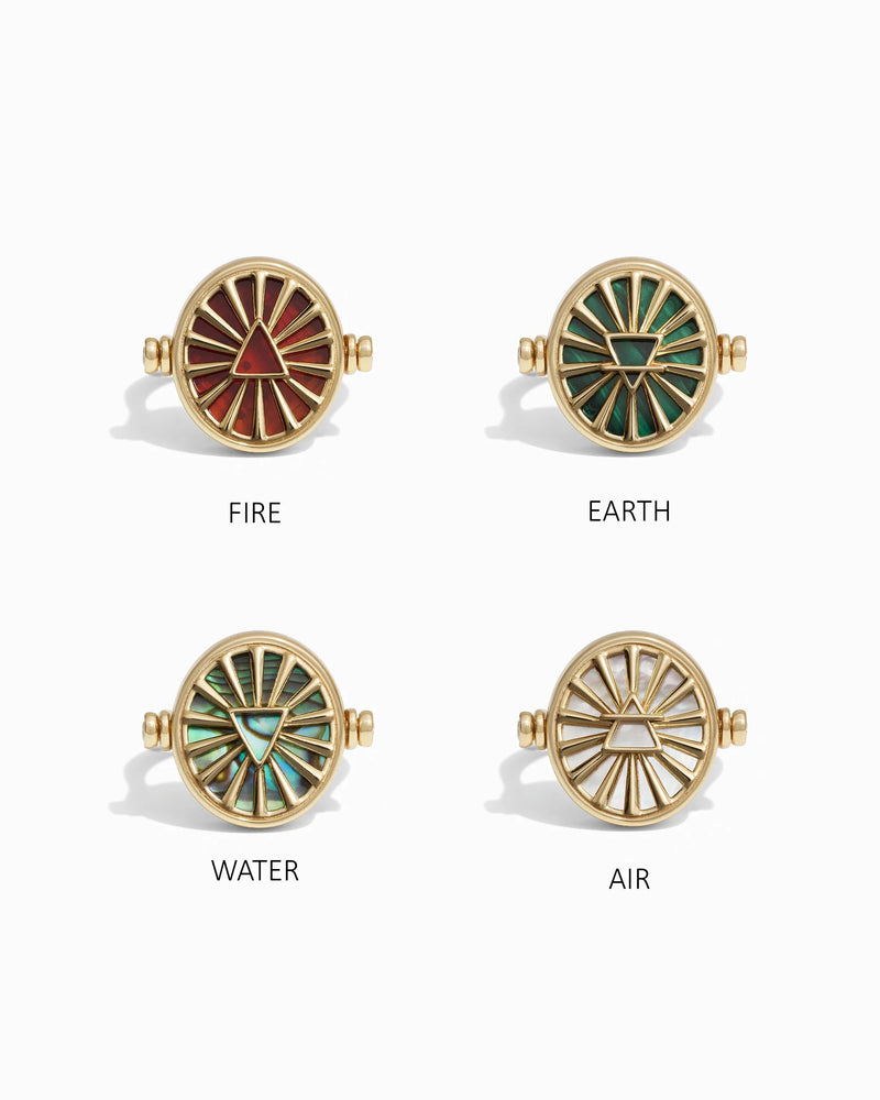Awe Inspired Rings Zodiac + Element Flip Ring