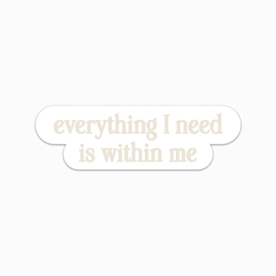 Awe Inspired Ritual Affirmation Decal