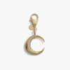 Awe Inspired Ritual Brass/Gold Vermeil Twisted Moon Bag Charm