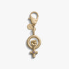Awe Inspired Ritual Brass/Gold Vermeil Woman Power Bag Charm