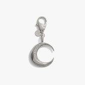 Awe Inspired Ritual Brass/Rhodium Twisted Moon Bag Charm