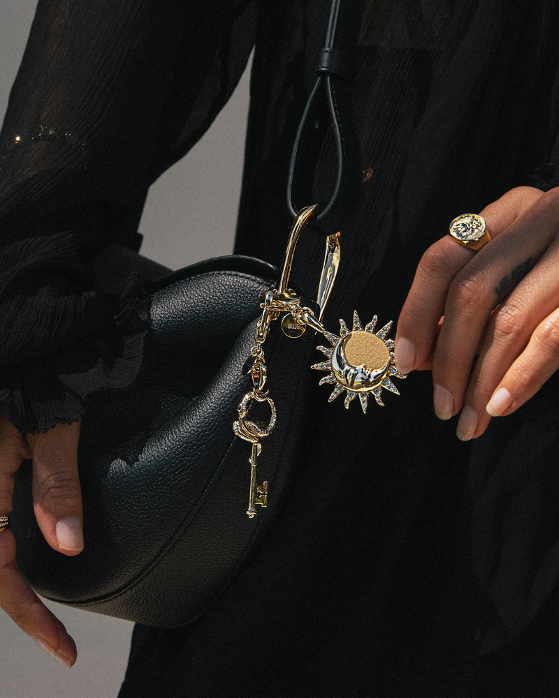 Awe Inspired Ritual Goods Keychain- Sun & Moon Amulet