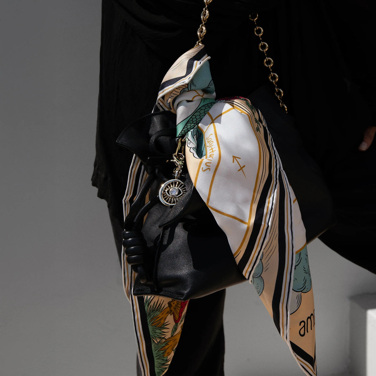 Awe Inspired Ritual Goods Keychain- Watchful Moon Eye