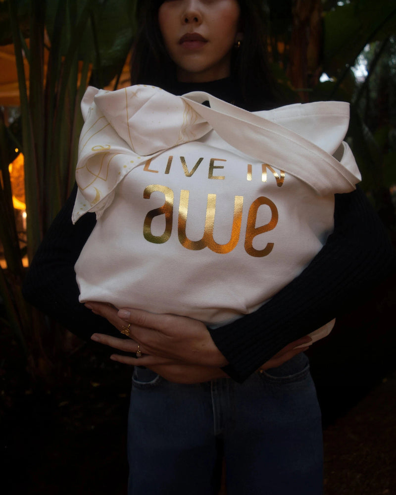 Awe Inspired Ritual Live in Awe Tote