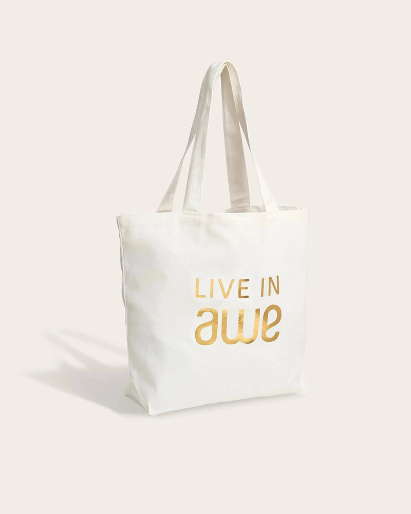 Awe Inspired Ritual Live in Awe Tote