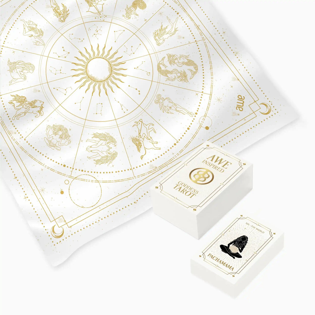 Awe Inspired RITUAL White/Gold Tarot Ritual Bundle