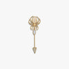 Awe Inspired Tools 14K Yellow Gold Vermeil Moonstone Spider Brooch