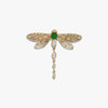 Awe Inspired Tools 14K Yellow Gold Vermeil Secret Forest Dragonfly Brooch