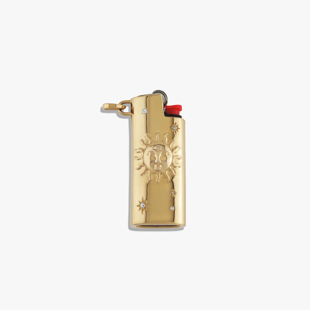Awe Inspired Tools 14K Yellow Gold Vermeil Solar Mini Lighter Case