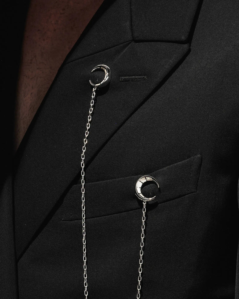 Awe Inspired Tools Crescent Moon Brooch