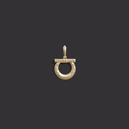 Diamond Horsebit Charm Link