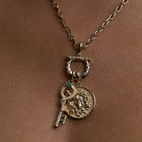 Awe Inspired Tools Diamond Horsebit Charm Link