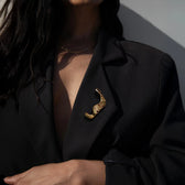 Awe Inspired Tools Encrusted Abstract Brooch