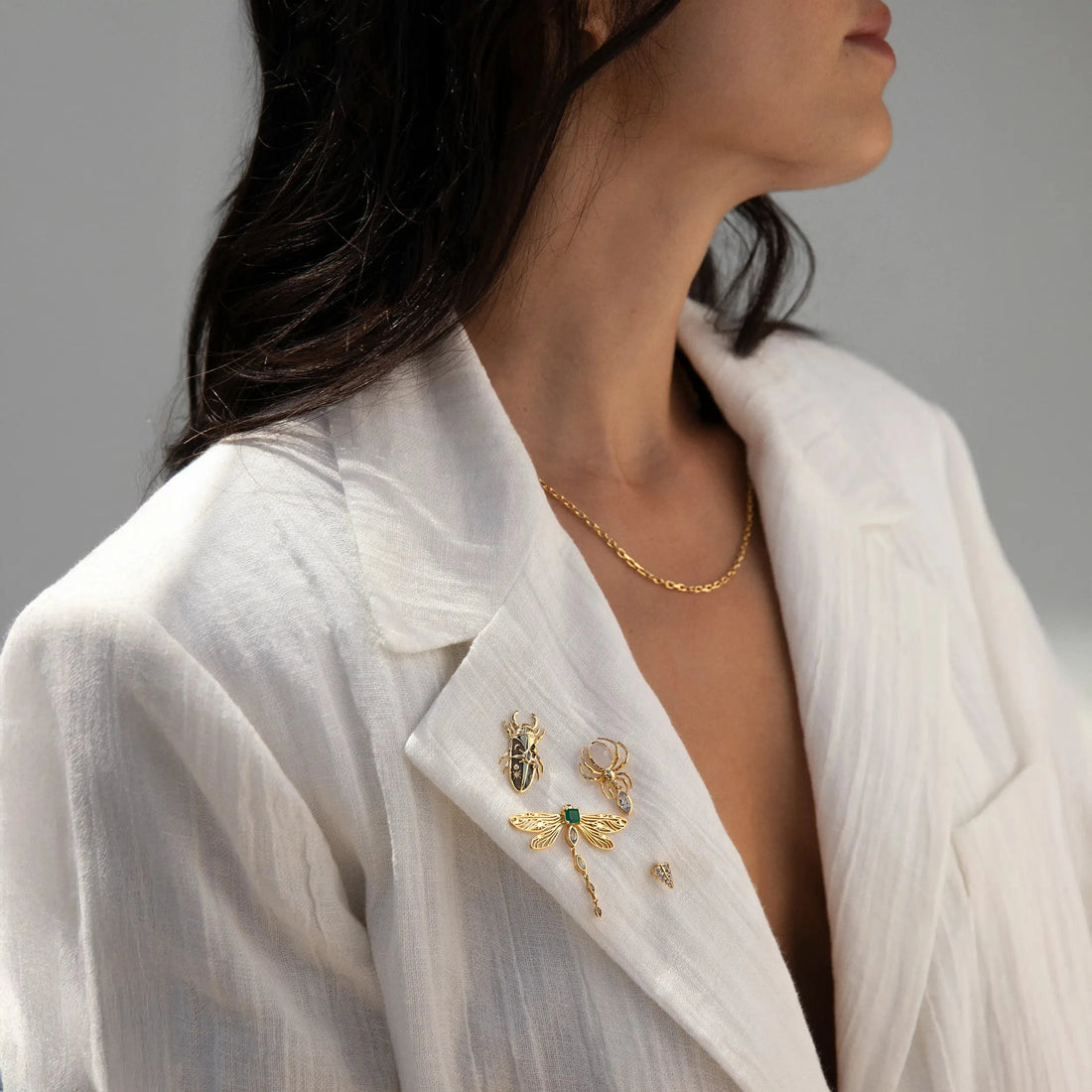 Awe Inspired Tools Labradorite Beetle Brooch