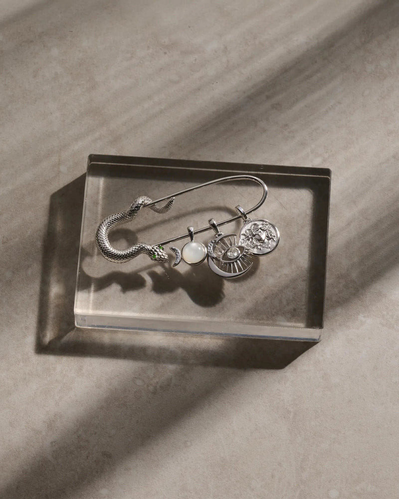 Awe Inspired Tools Men's Snake Pin Charm Collector Brooch