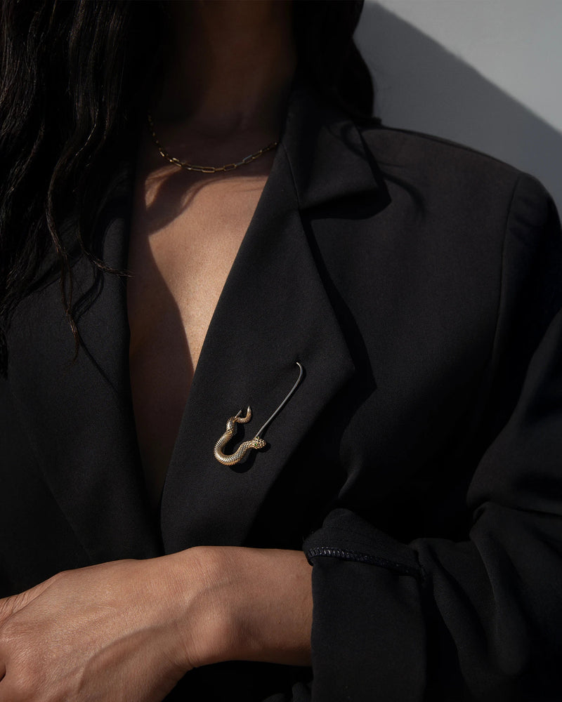 Awe Inspired Tools Snake Pin Charm Collector Brooch