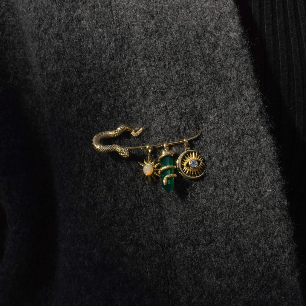 Awe Inspired Tools Snake Pin Charm Collector Brooch