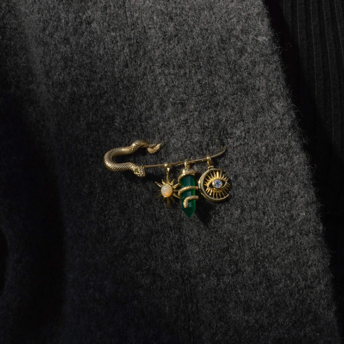 Awe Inspired Tools Snake Pin Charm Collector Brooch