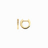 Awe Inspired Vault 14K Yellow Gold Vermeil / Pair Small Diamond Huggie Earring