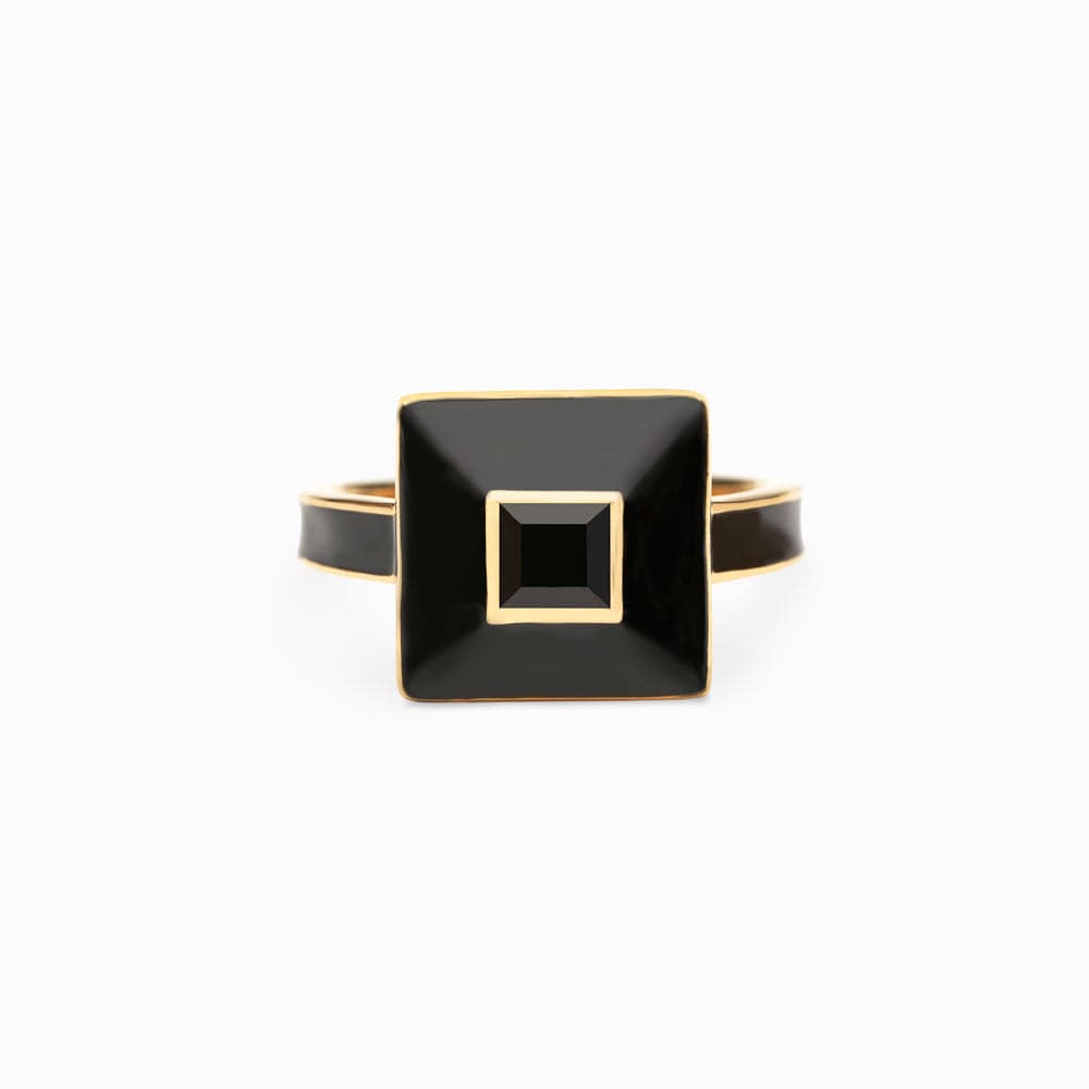 Awe Inspired Vault Black Onyx Aura Ring