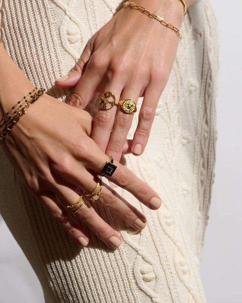 Awe Inspired Vault Black Onyx Aura Ring