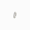 Awe Inspired Vault Sterling Silver / Single Small Diamond Huggie Earring