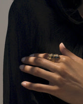 Labradorite Beetle Ring