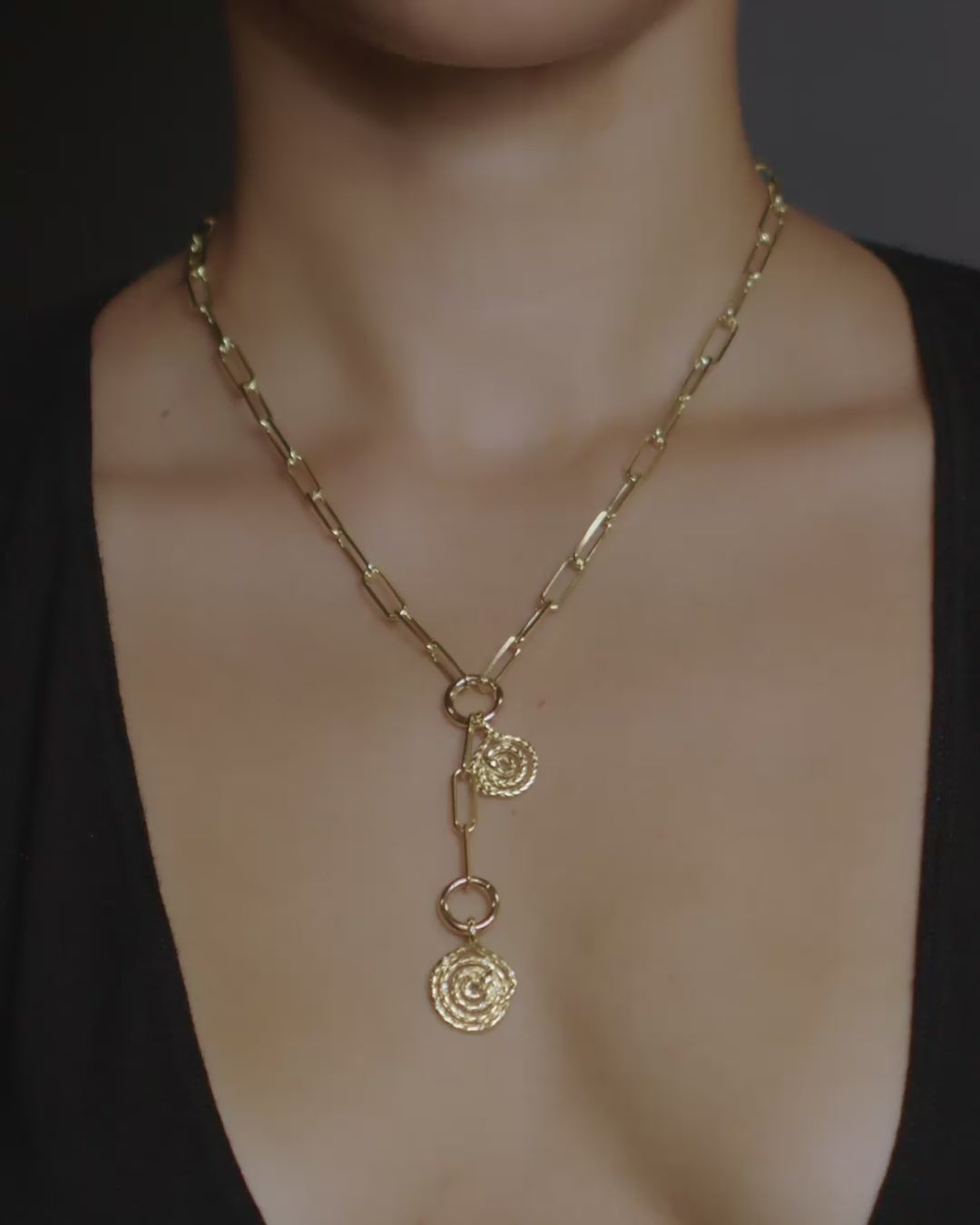 Lariat Charm Collector Necklace