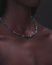 Pearl & Raw Crystal Necklace