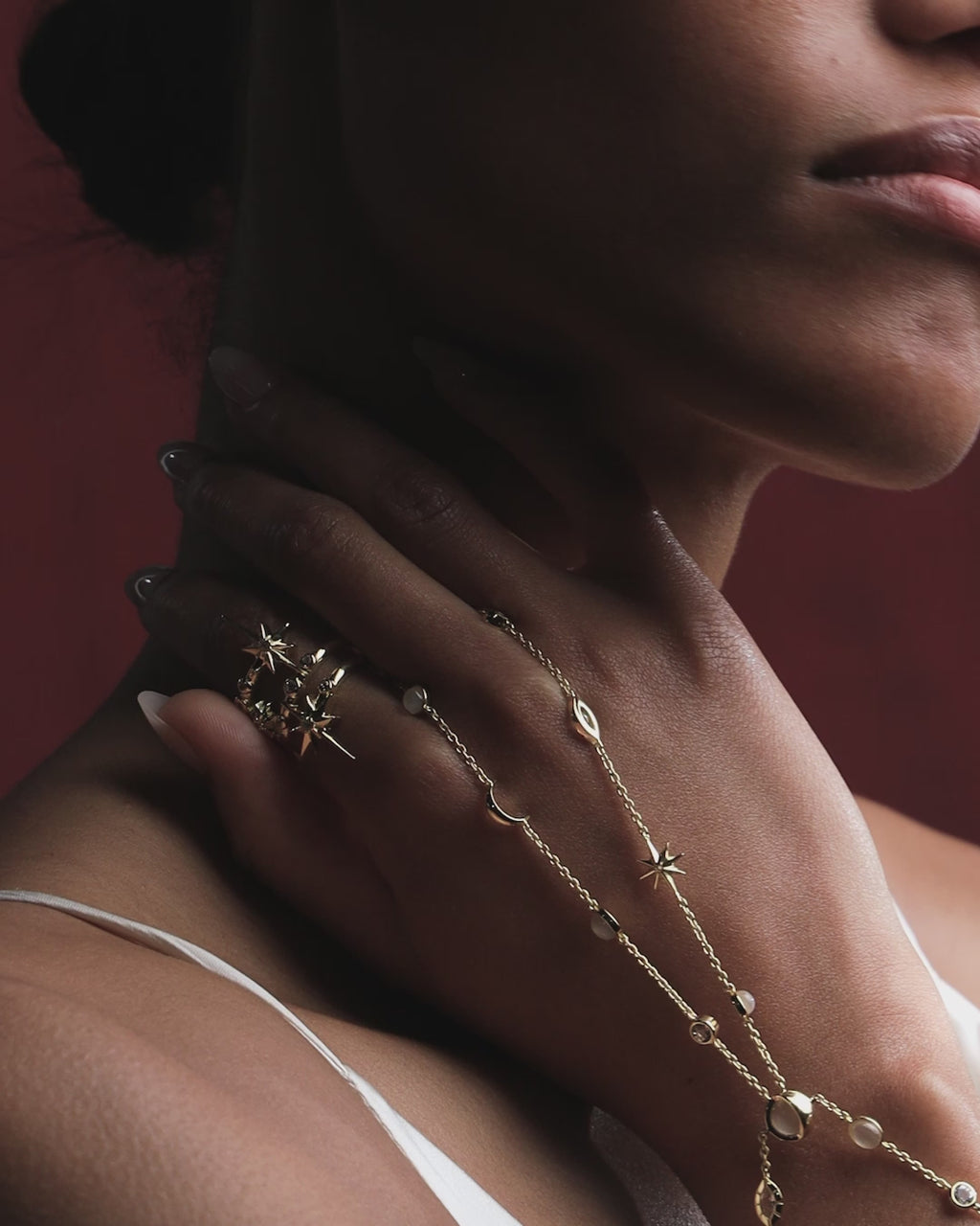 Midnight Reflection Hand Chain