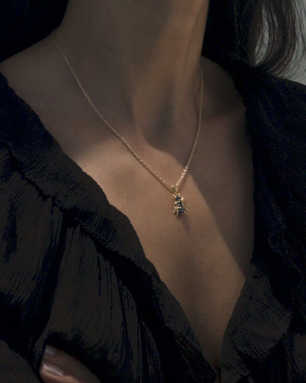 Awe Inspired  Necklaces Hematite Ant Necklace