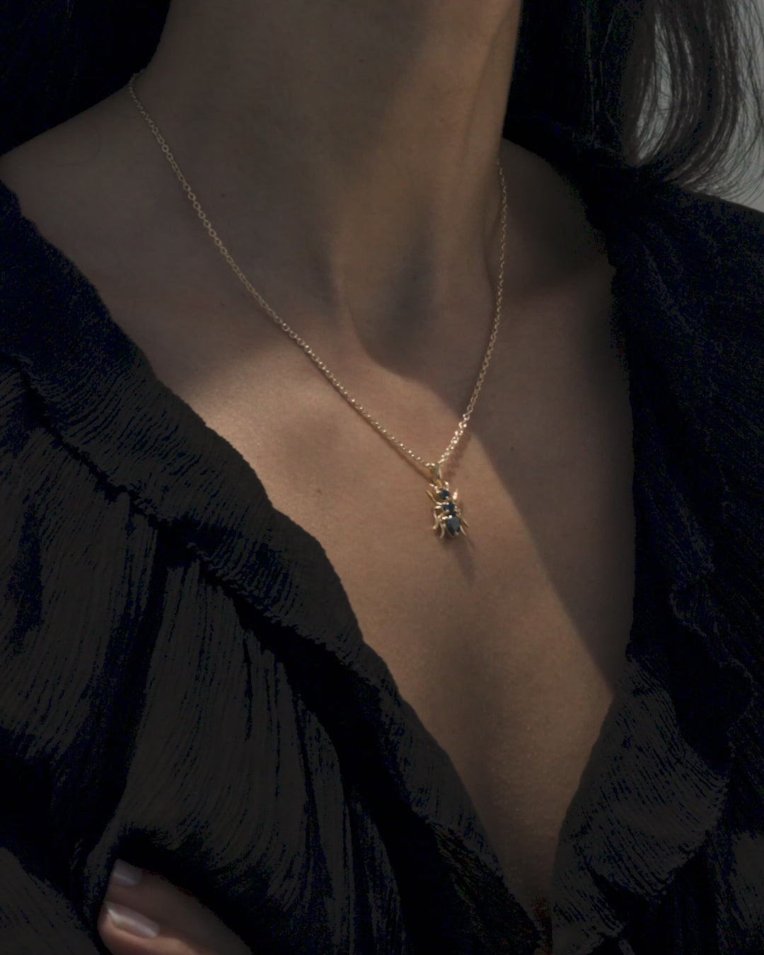Awe Inspired  Necklaces Hematite Ant Necklace