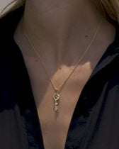 Emerald Key Necklace