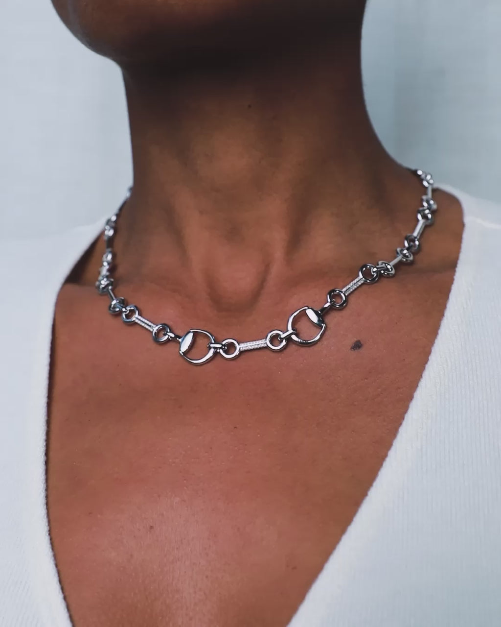 Sapphire Horsebit Collar