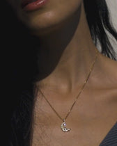 Diamond Moon Wave Amulet