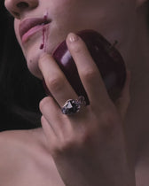 Gemstone Snake In The Garden Ring