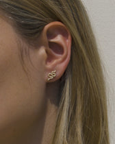 Emerald Snake Studs