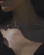 Triple Moon Tennis Necklace