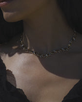 Triple Moon Tennis Necklace