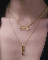 Witchy Nameplate Cuban Necklace