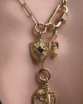 Gemstone Shield Necklace