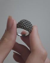 Triple Moon Crest Statement Ring