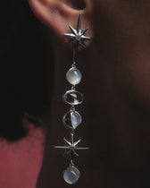 Midnight Reflection Drop Earrings
