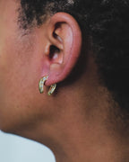 Sapphire Horseshoe Earring