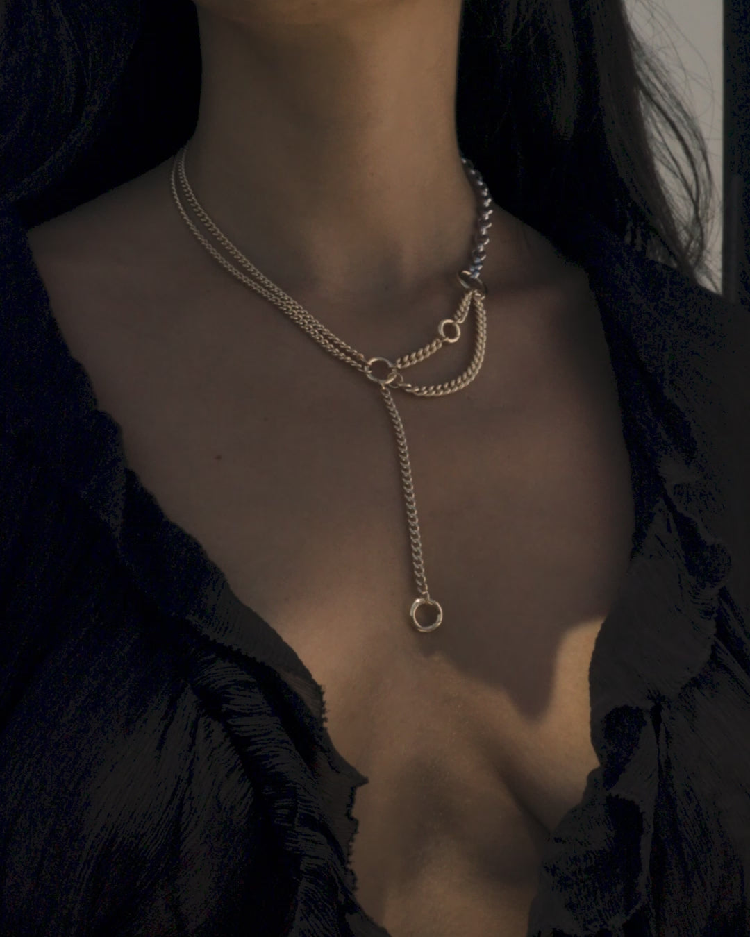 Secret Forest Asymmetrical Charm Necklace