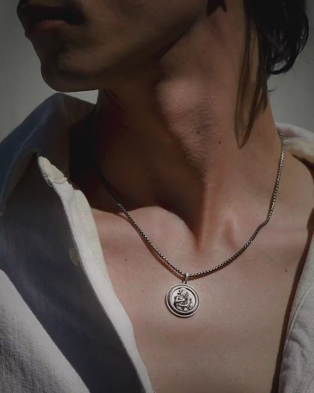 Gunmetal Achilles Necklace