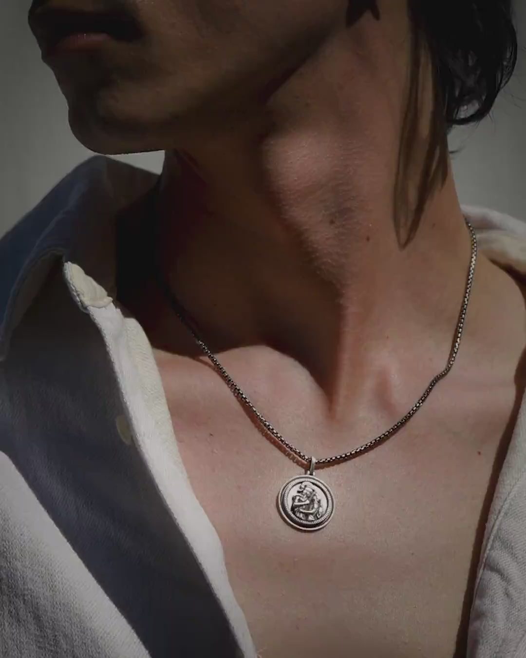 Gunmetal Achilles Necklace